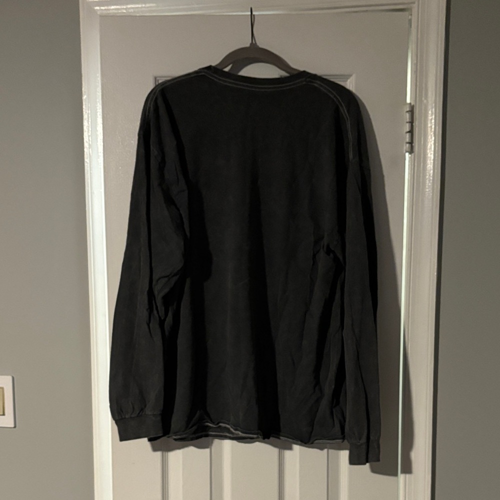 Aaliyah Graphic Long Sleeve Tee - Black with Red & Blue Accents - Picture 3 of 3